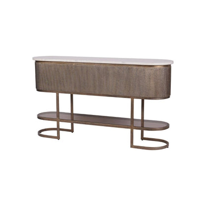 Belvedere Aged Gold Console Table