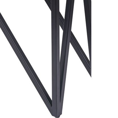 Verde Black Mango Wood 2 Drawer Console Table