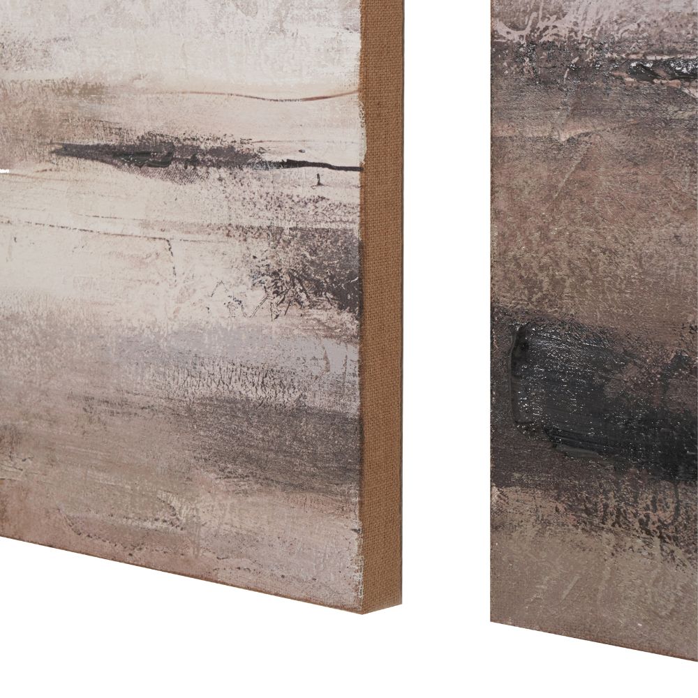 Canvases Grey and Neutrals Abstract Landscape (Set of 3)