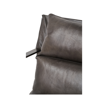 Nico Leather Chair and Footstool