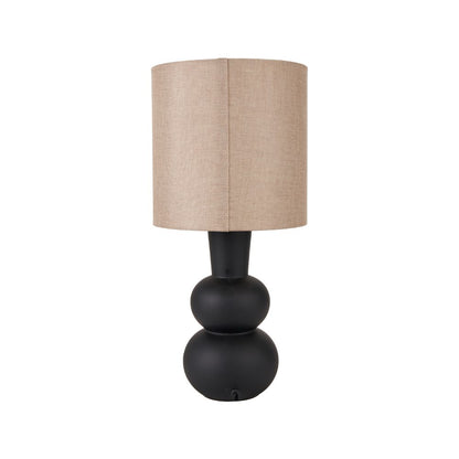 Aaliyah Ceramic White Curved Bottle Table Lamp
