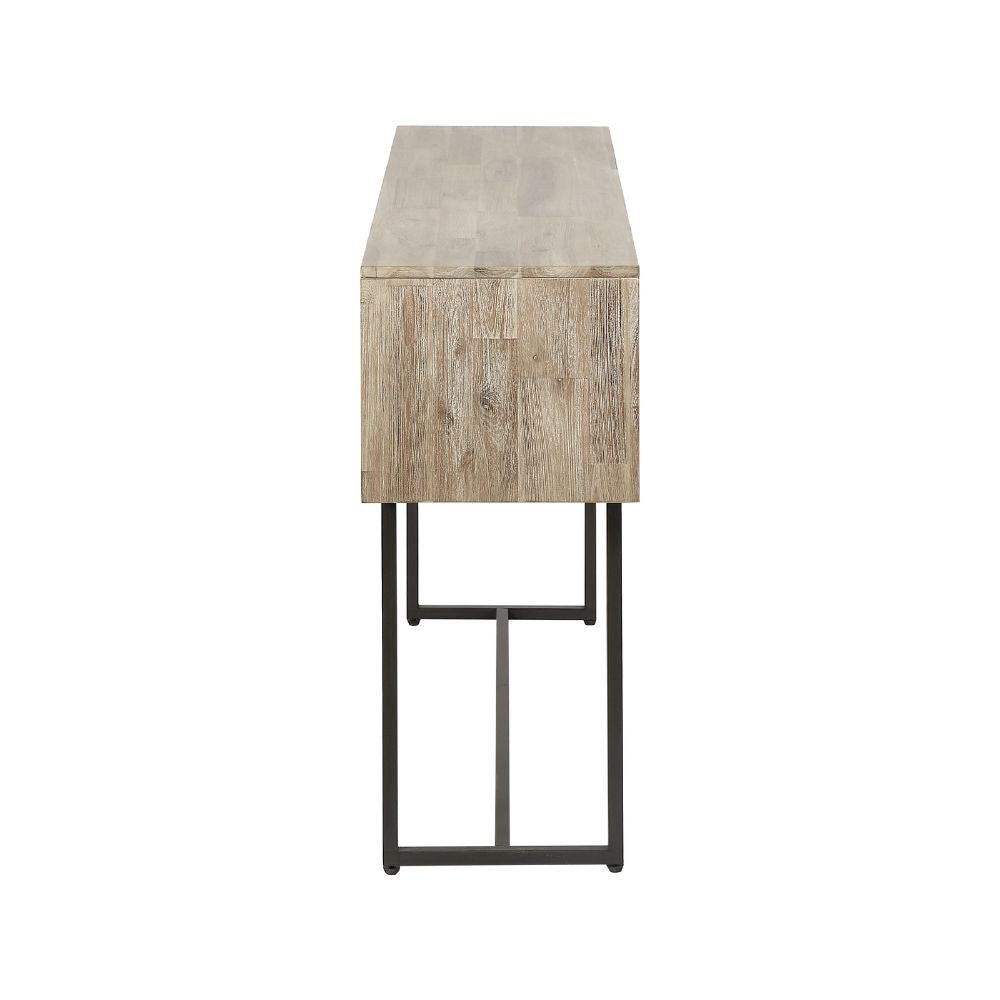 Marca Sand Wash Acacia Wood 1 Drawer Console Table