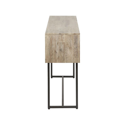 Marca Sand Wash Acacia Wood 1 Drawer Console Table