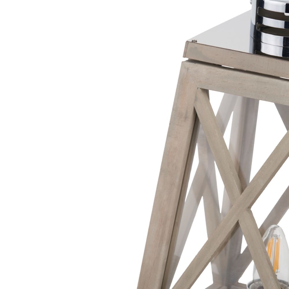 Devon Chrome Lantern Table Lamp