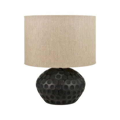 Dante Mango Wood Antique Black Table Lamp