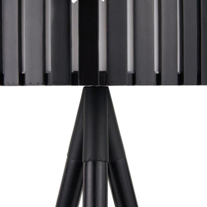 Rabanne Slatted Pine Wood Tripod Table Lamp