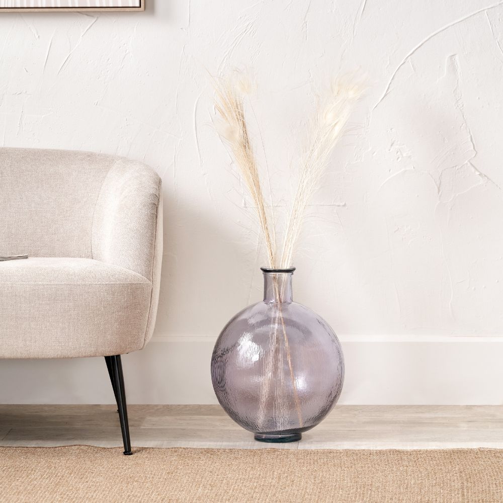 Recycled Glass Round Vase