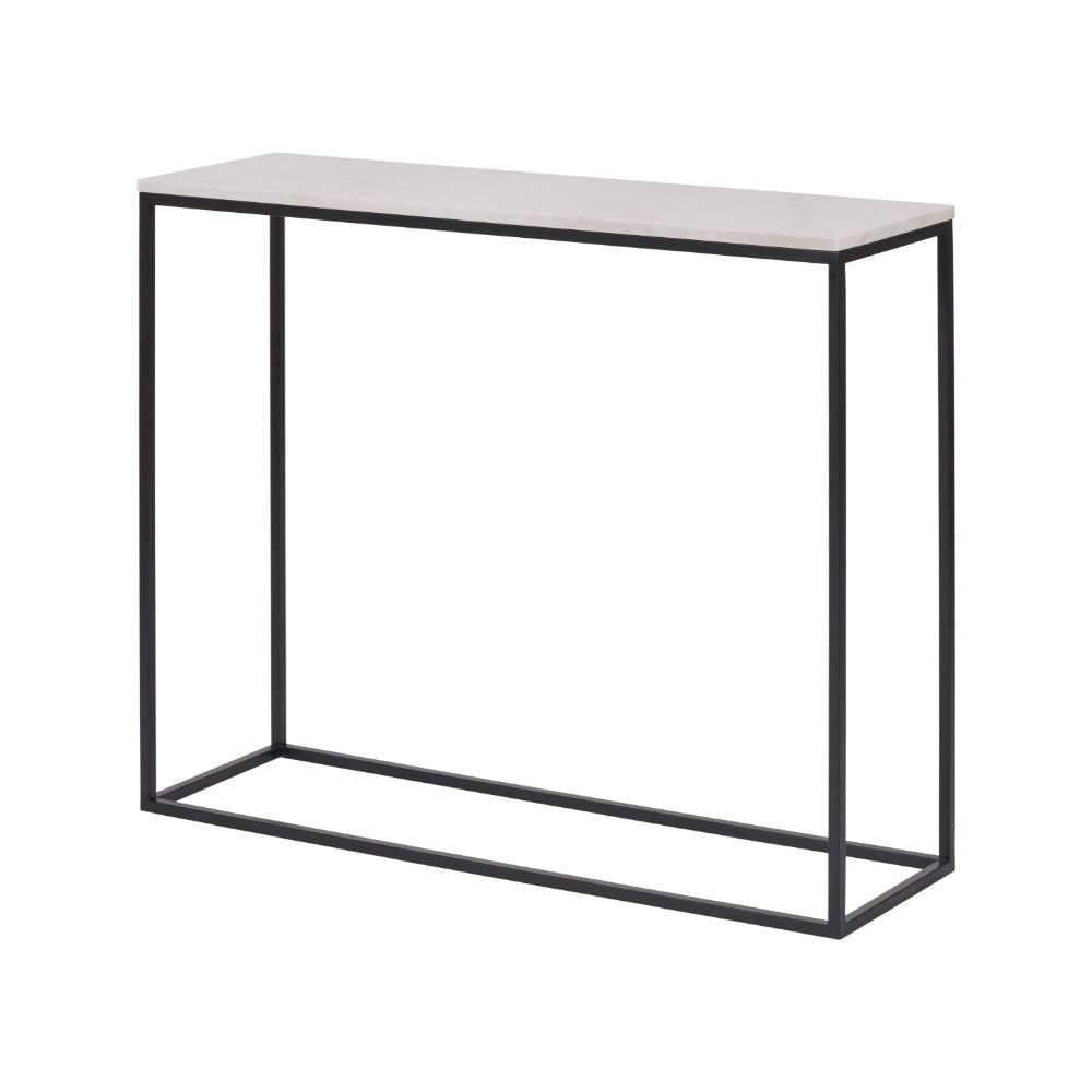 Kalani White Marble Console Table
