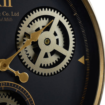Metal Working Cog Wall Clock