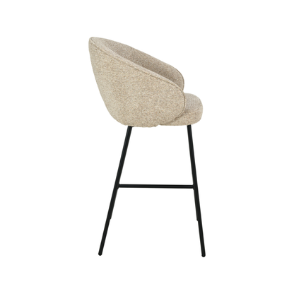 Kelsby Mocha Textured Bar Stool