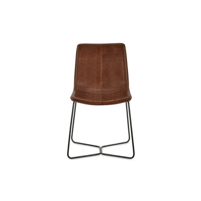 Joren Tan Brown PU Leather Dining Chair (Set of 2)