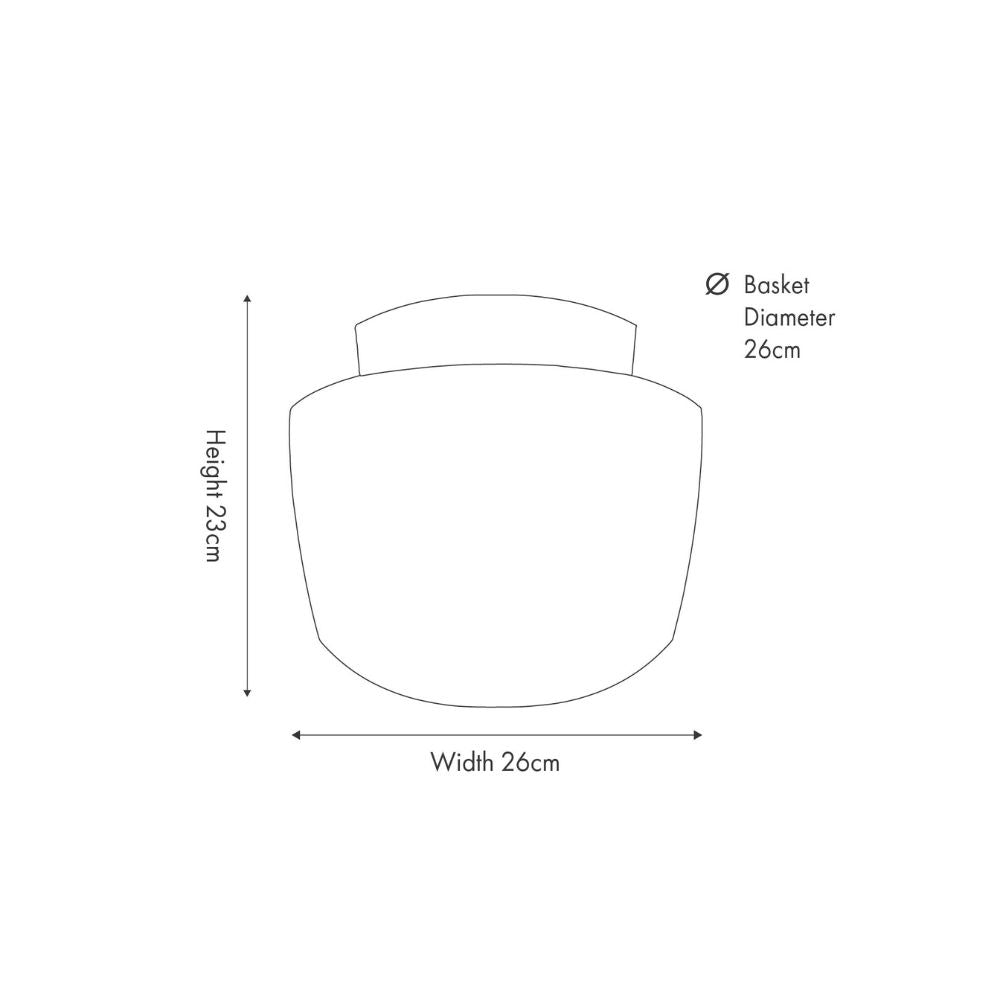Seagrass Stripe Round Basket