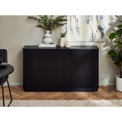 Louis Black Fluted Sideboard