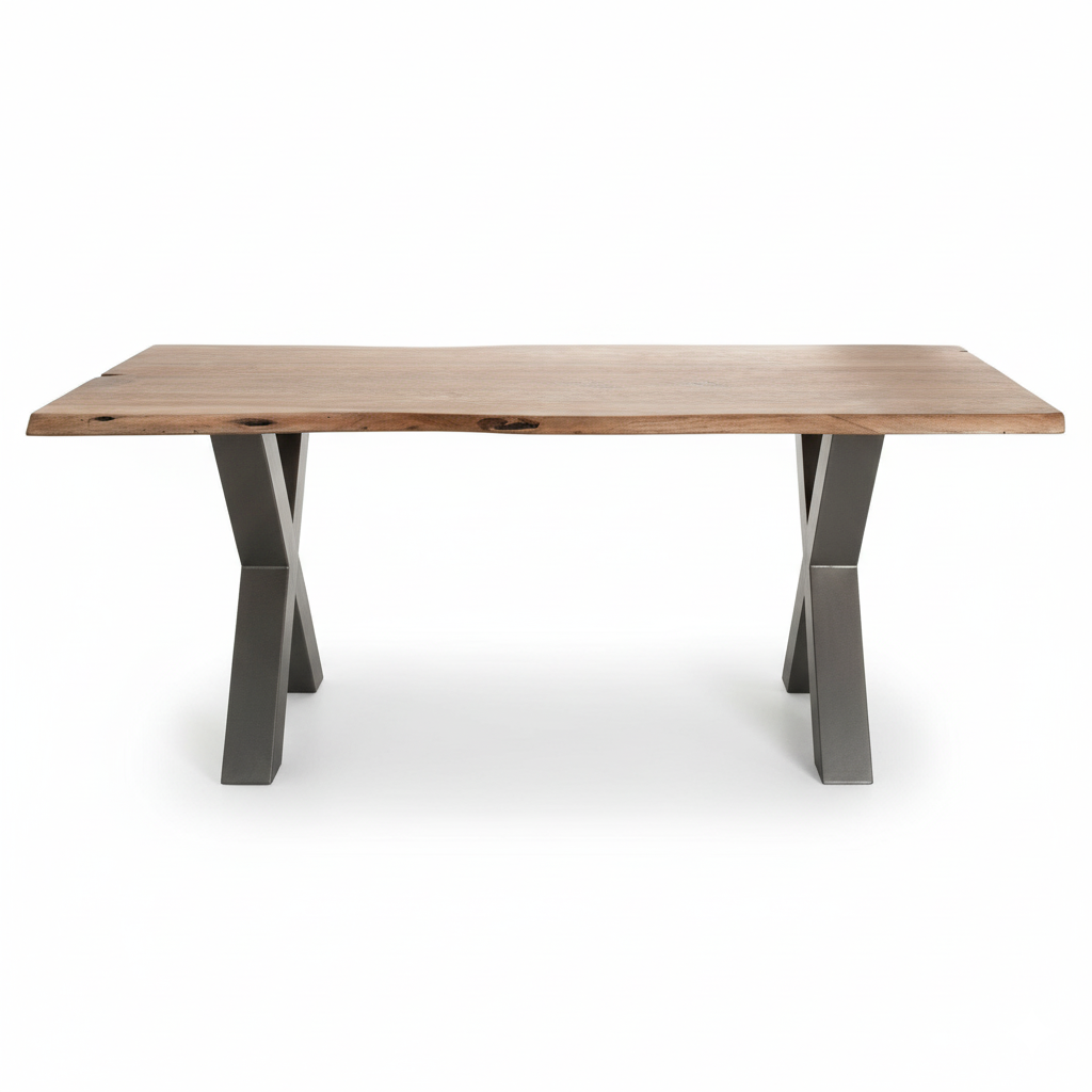 Live Edge Acacia Wood Dining Table