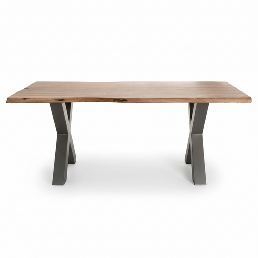 Live Edge Acacia Wood Dining Table