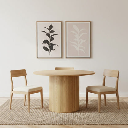 Terra Luna Oak Round Dining Table