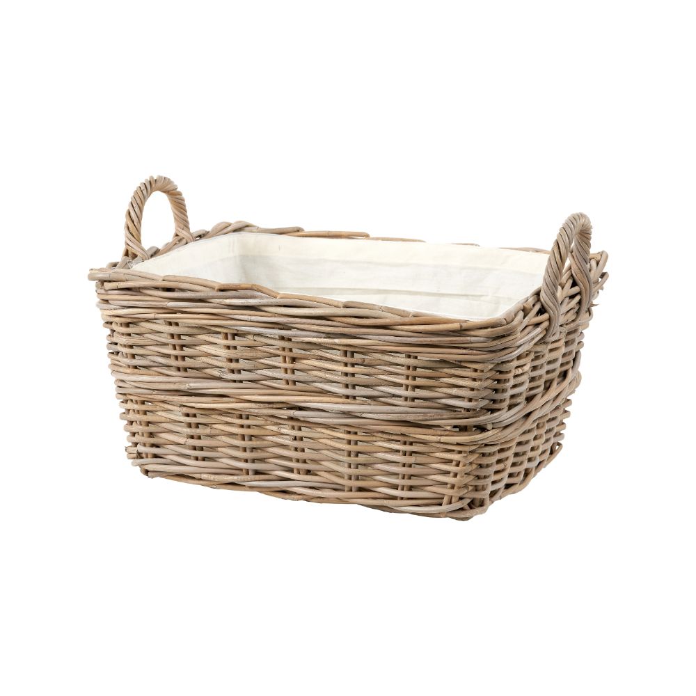 Kubu Rectangular Handled Laundry Basket