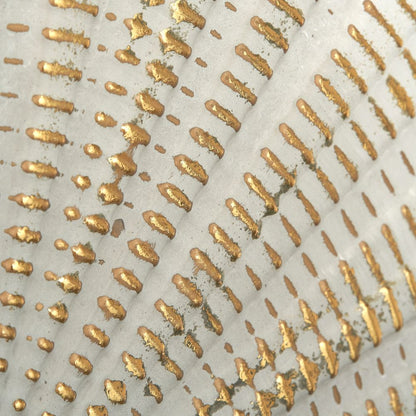 Metal Light Grey and Gold Starburst Wall Art