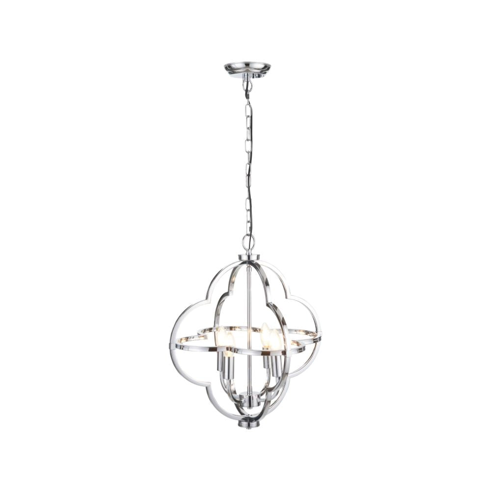 Amine 4 Light Fleur De Lys Pendant