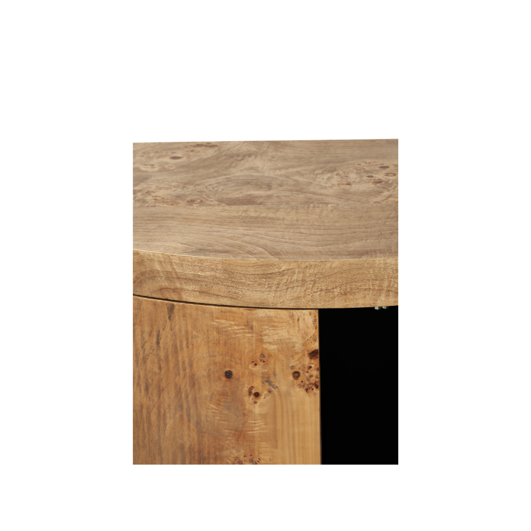 Newborough Burr Wood Effect 2 Door Sideboard