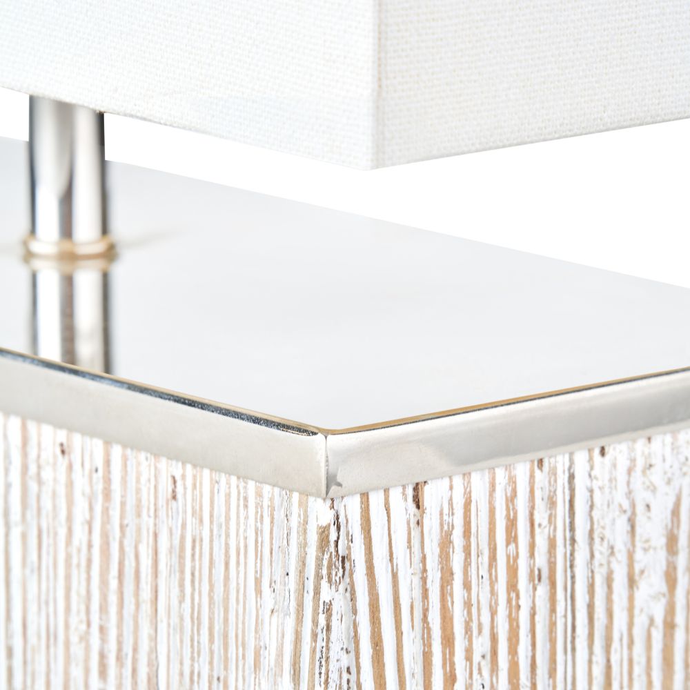 Hampton Wood White Wash Table Lamp