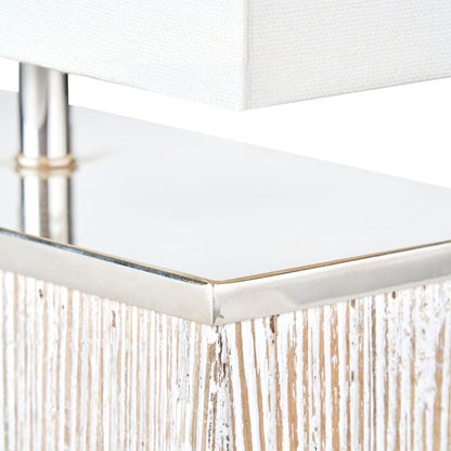 Hampton Wood White Wash Table Lamp