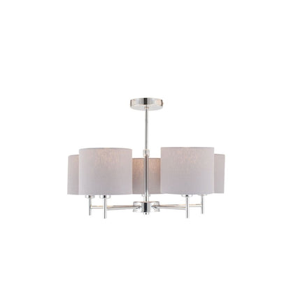 Plaza Linen 5 Arm Pendant