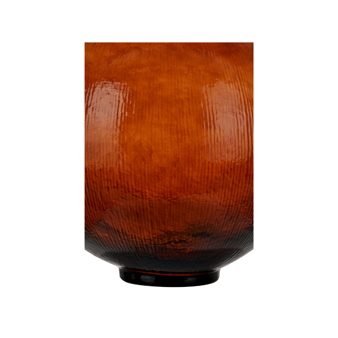Recycled Glass Round Vase