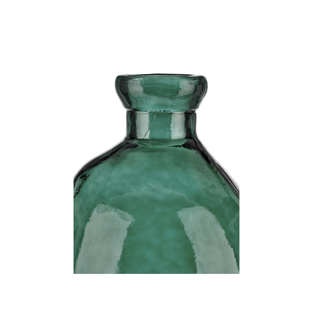 Organic Shaped Recycled Glass Tall Vase