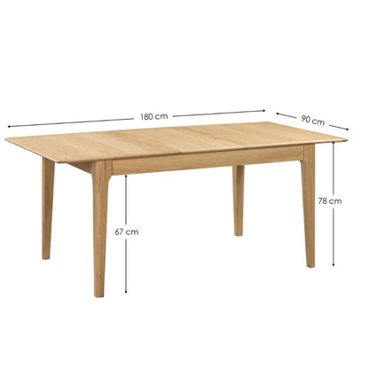 Cotswold 1.4m Extendable Dining Table