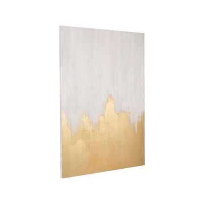 Frameless Canvas Black or White and Gold Abstract