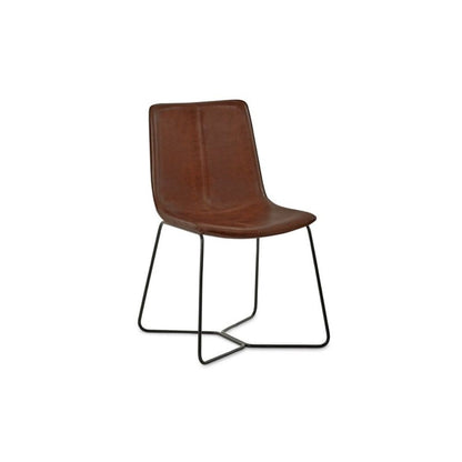 Joren Tan Brown PU Leather Dining Chair (Set of 2)