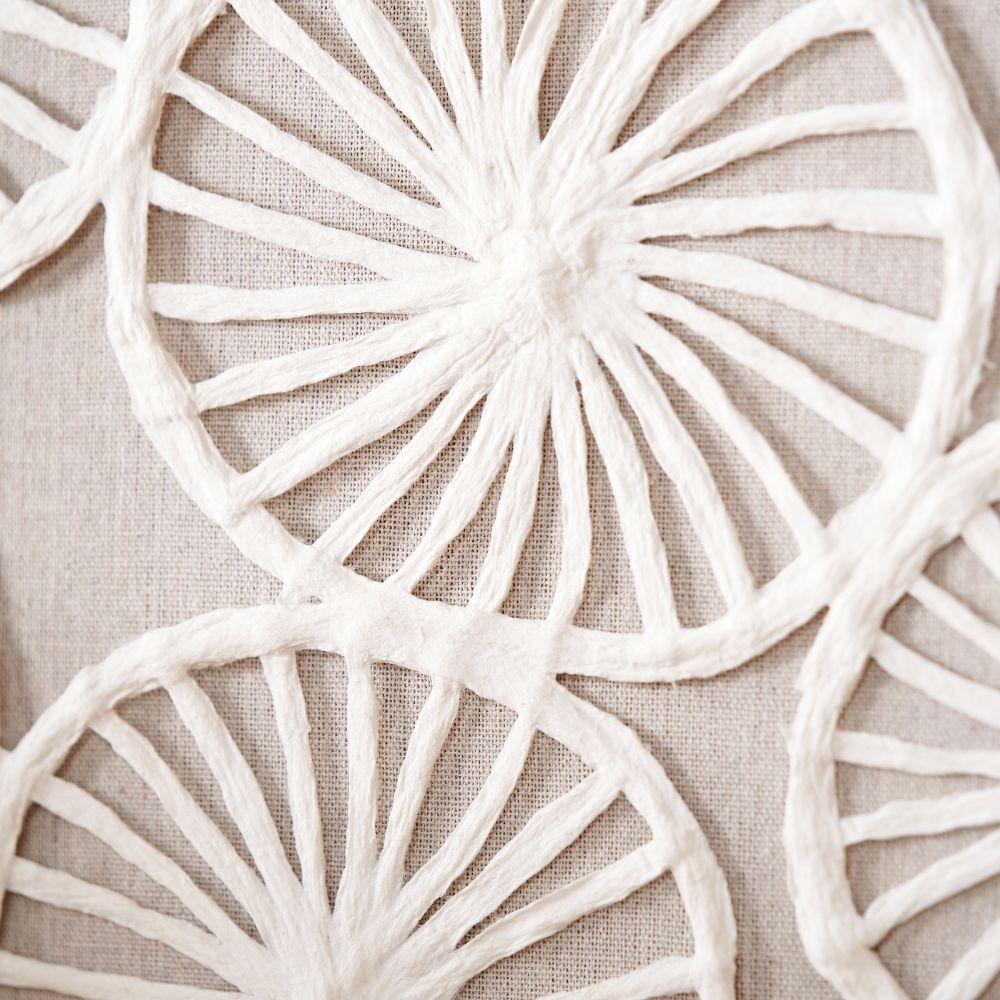 Natural Paper Cut Out Pattern Design Wall Art with Natural Frames (Set of 2)