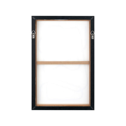 Canvases Black Squiggle Print with Black Frames (Set of 2)