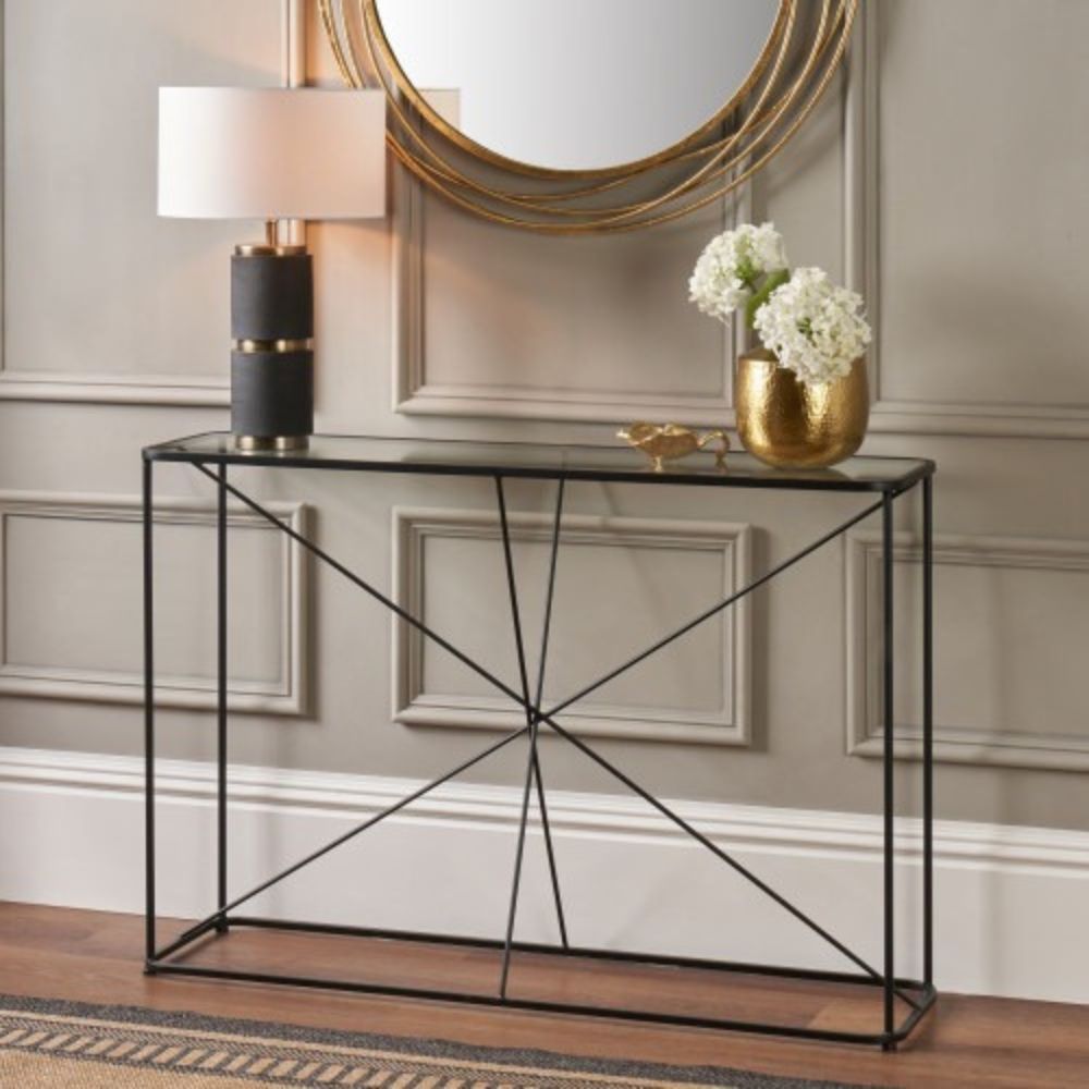 Roxy Glass Console Table