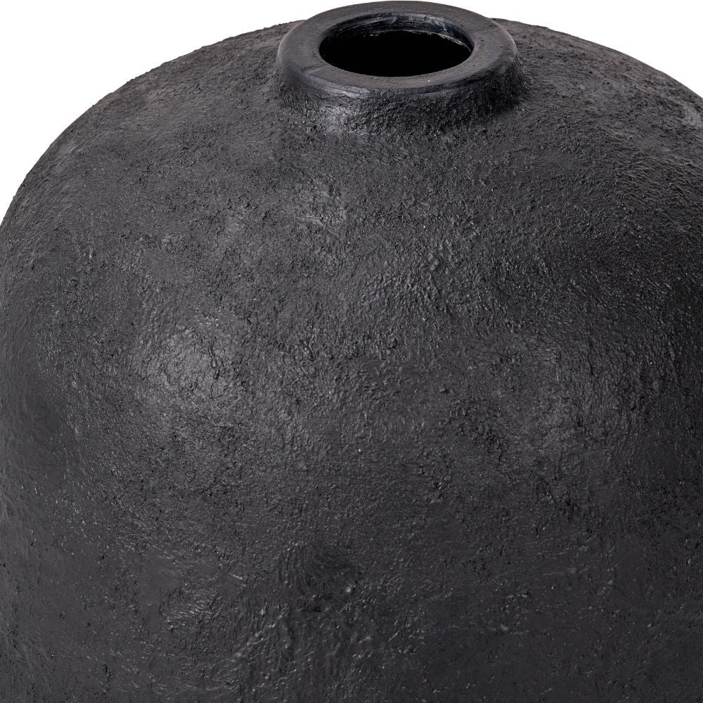 Fibrestone Black Decorative Tall Vase