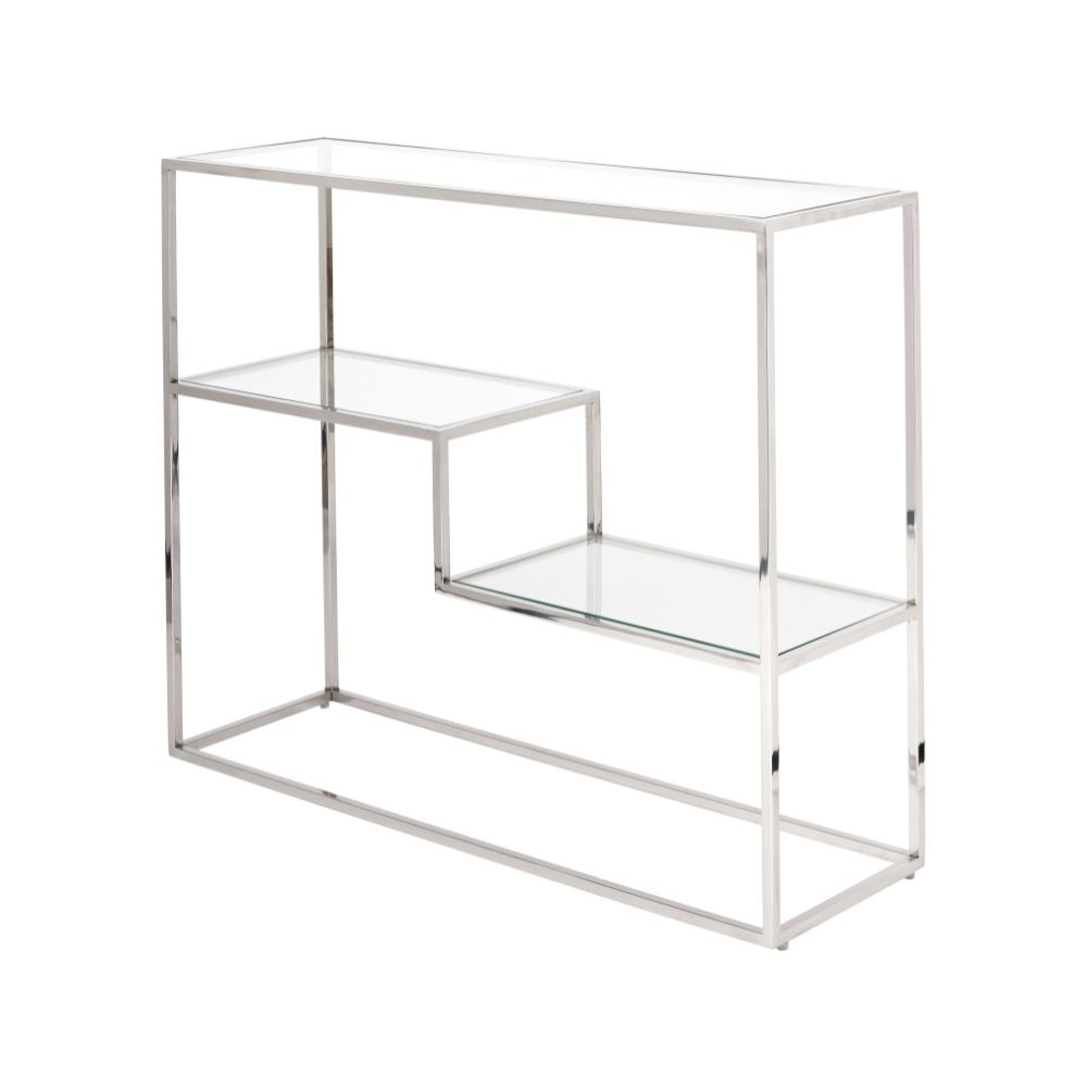 Aleandra Glass Console Table