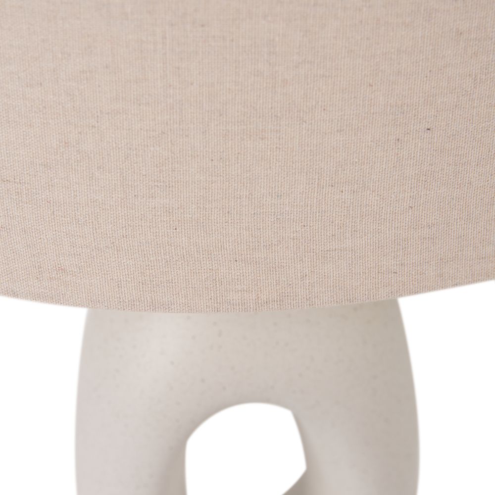 Laila Ceramic Natural Organic Tall Table Lamp