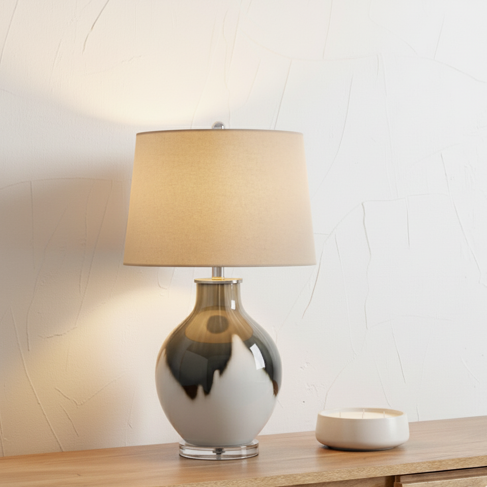 Grey Shadows Table Lamp