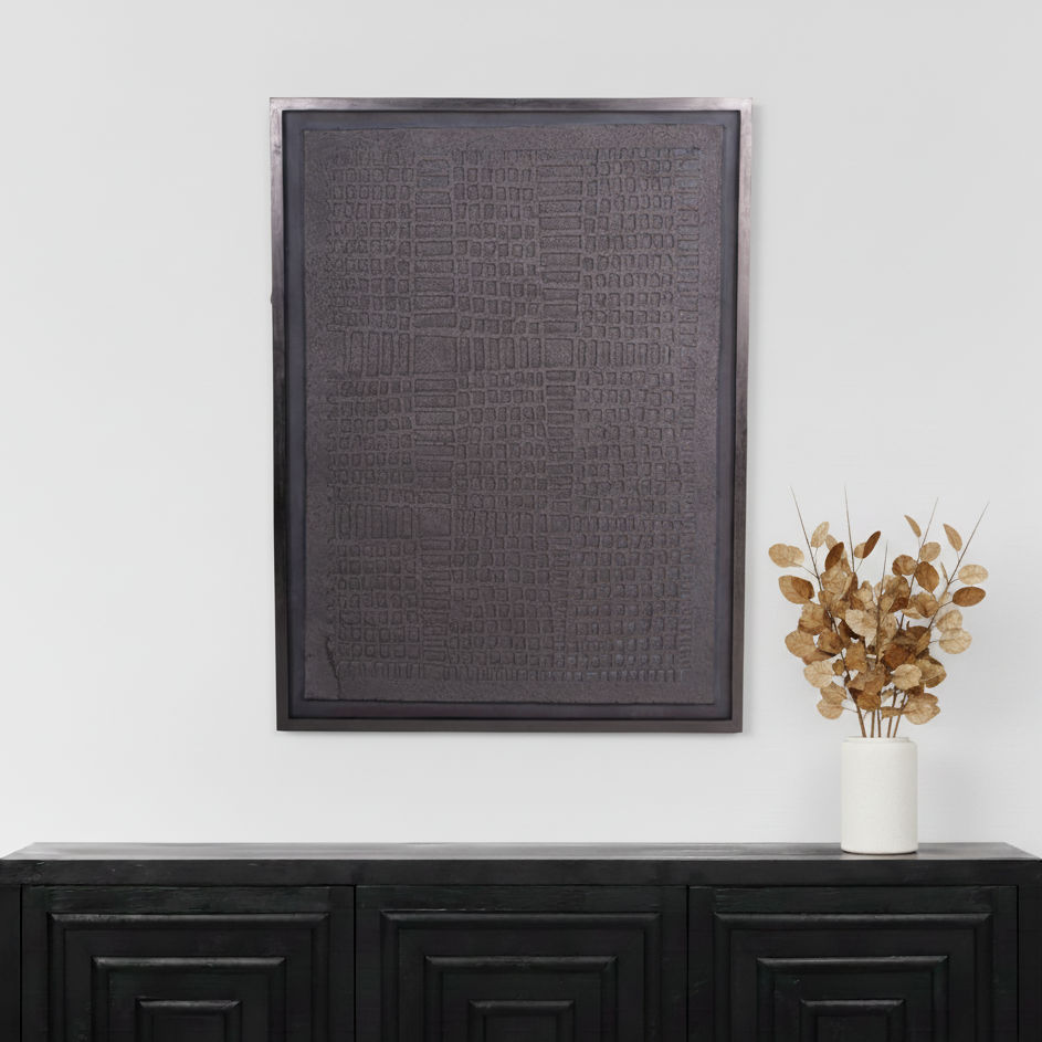 Trenton Large Black Papier Mache 2 Wall Art