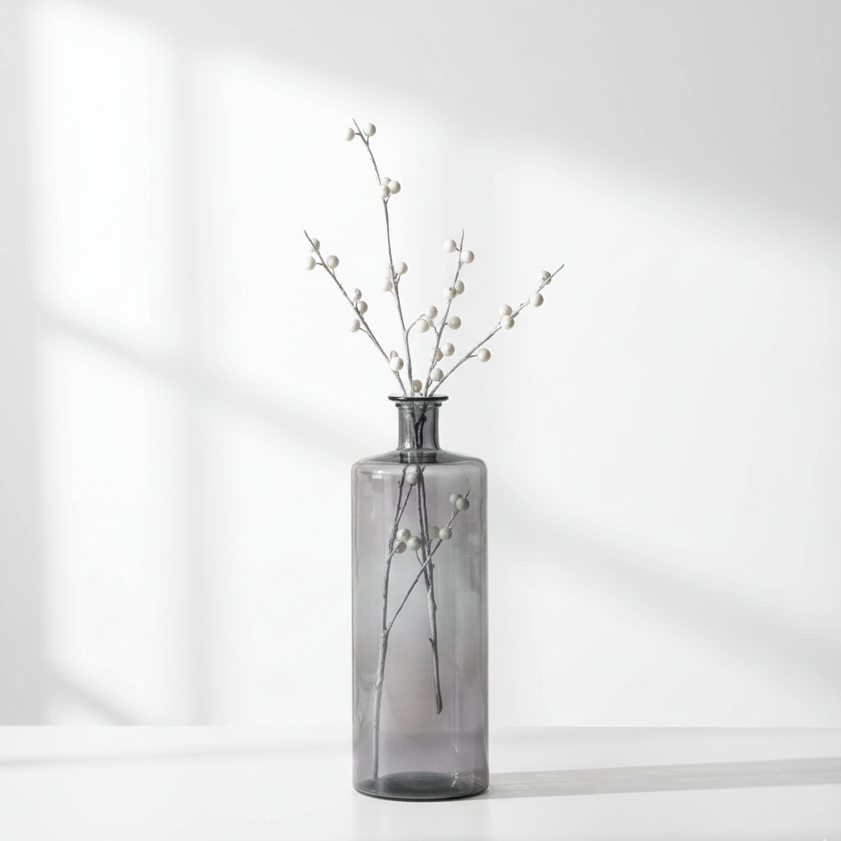 Recycled Glass Bottle Vase Tall