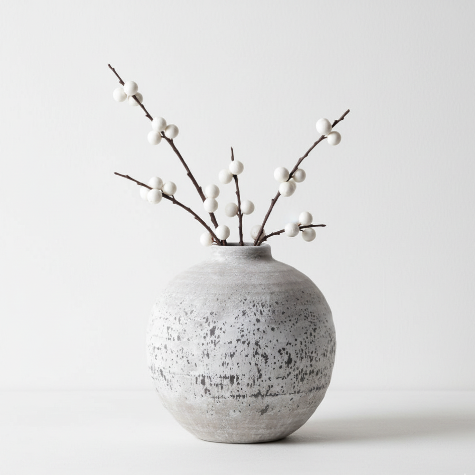 Tiber Stone Ceramic Large Vase