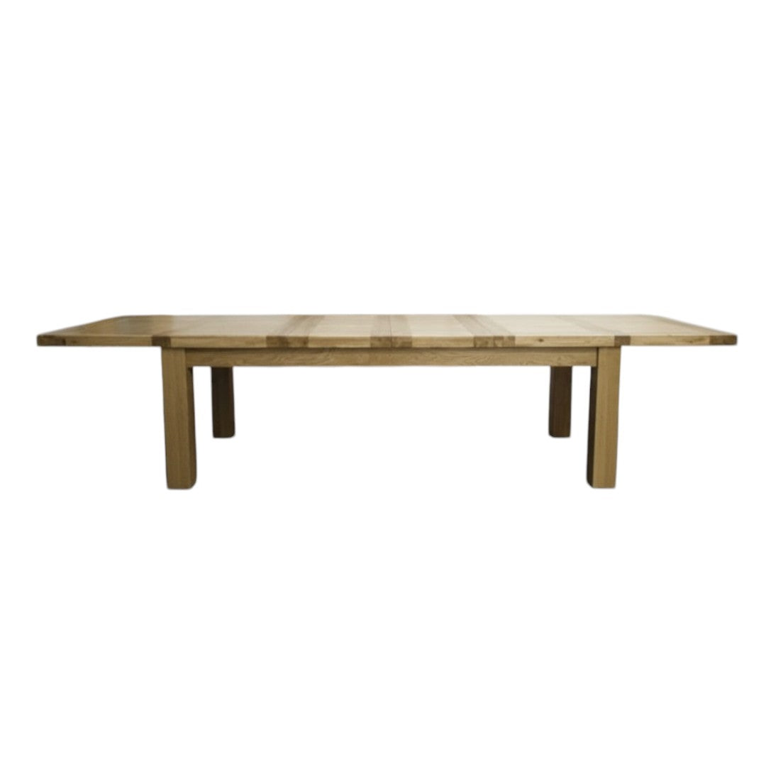 Deluxe Large 8-14 Seater Extendable Oak Dining Table