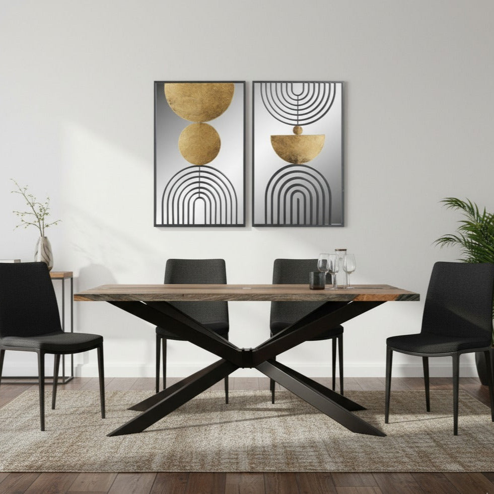 Kavi Cross Leg Dining Table