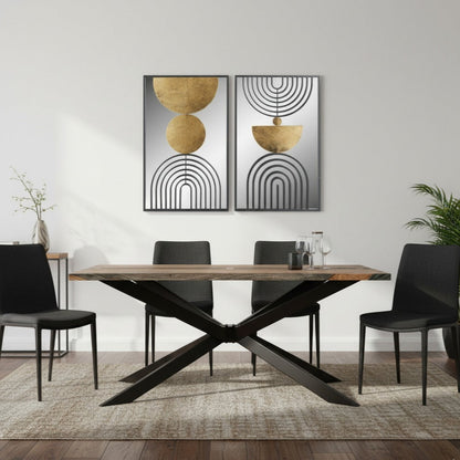 Kavi Cross Leg Dining Table