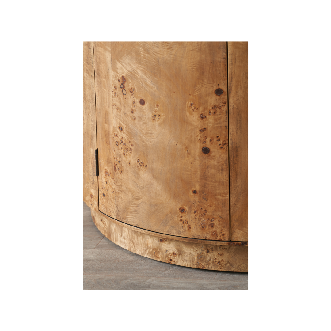 Newborough Burr Wood Effect 2 Door Sideboard