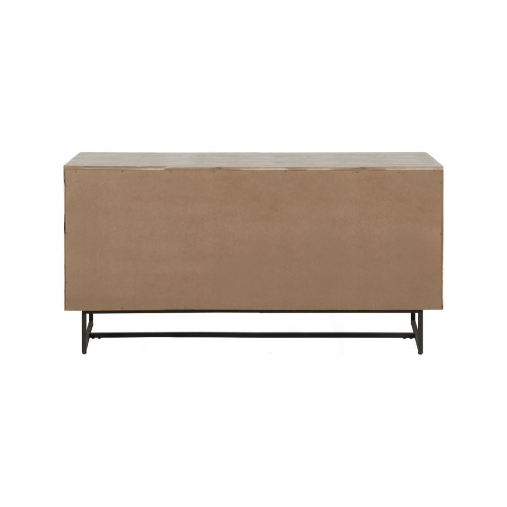 Marca Sand Wash Acacia Wood 3 Door Sideboard