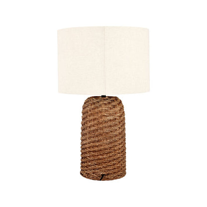 Andros Seagrass Brown Woven Table Lamp