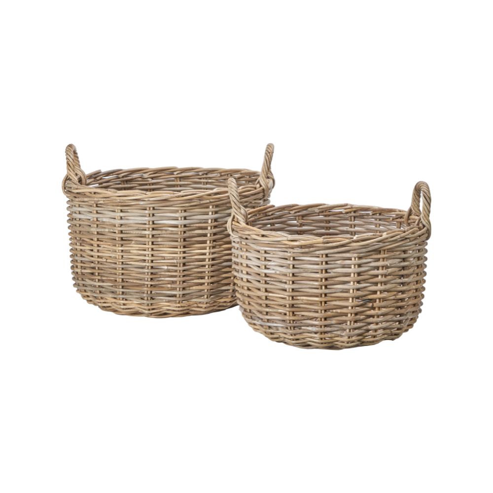 Kubu Log Baskets (Set of 2)