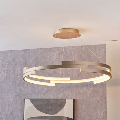 Sienna Metal LED Ring Pendant